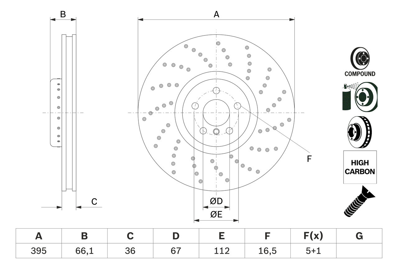 Brake Disc  Art. 0986479F55