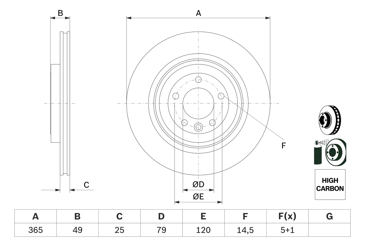 Brake Disc (Rear axle)  Art. 0986479F68