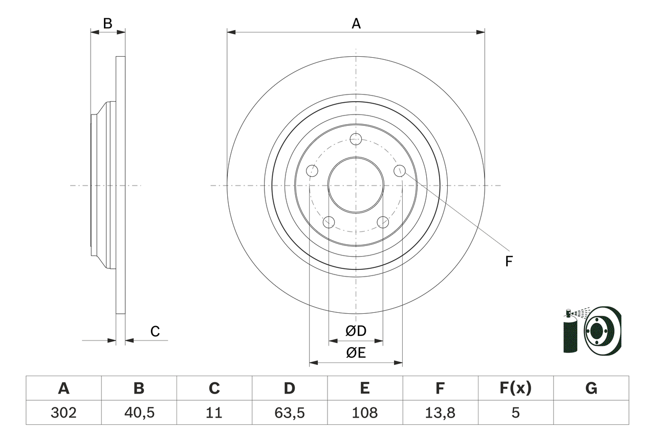 Brake Disc (Rear axle)  Art. 0986479F79