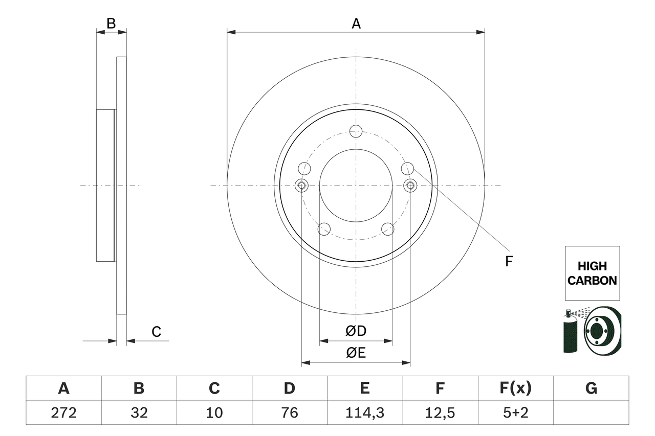 Brake Disc (Rear axle)  Art. 0986479G30