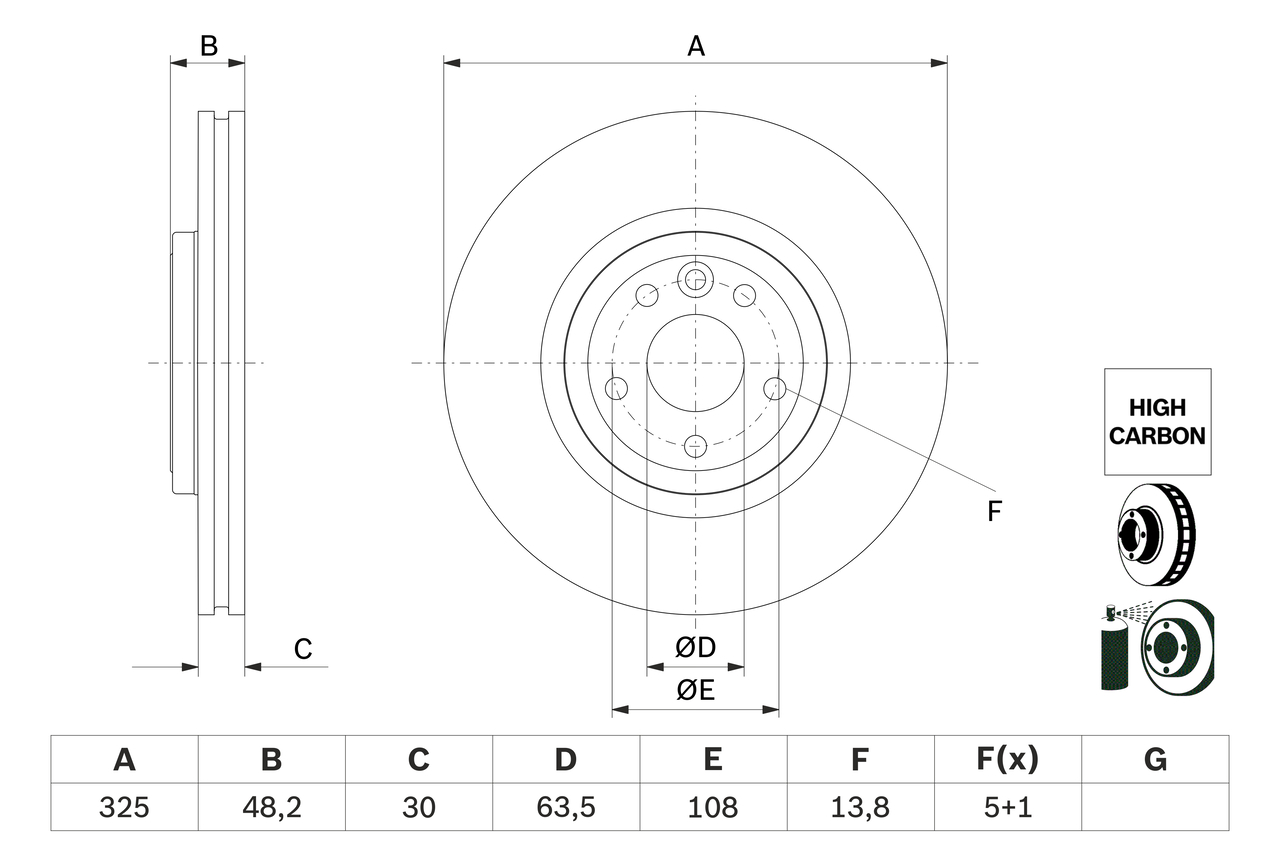 Brake Disc  Art. 0986479G96