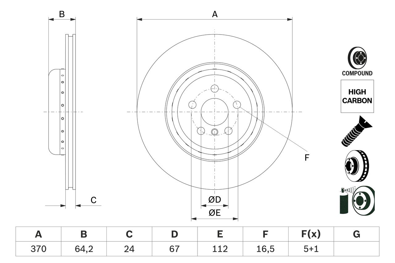 Brake Disc  Art. 0986479G99