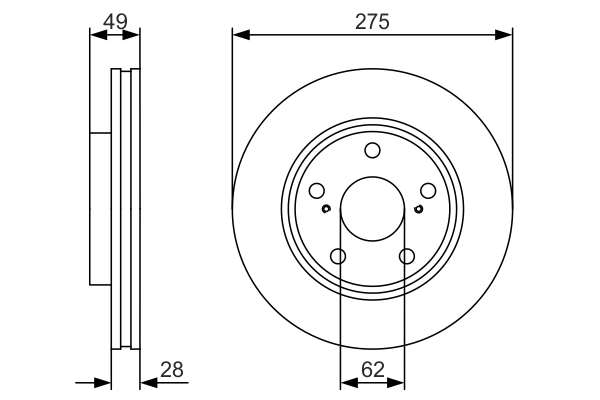 Brake Disc (Front axle)  Art. 0986479R58