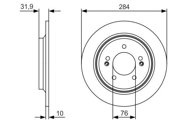 Brake Disc (Rear axle)  Art. 0986479V09