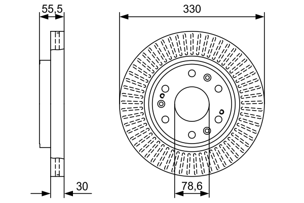 Brake Disc  Art. 0986479W30