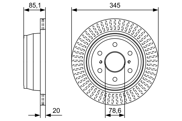 Brake Disc  Art. 0986479W32