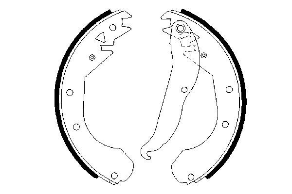 Brake Shoe Set (Rear axle)  Art. 0986487201