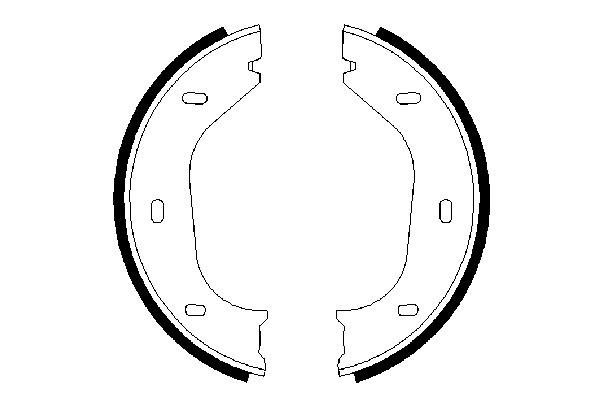 Brake Shoe Set, parking brake  Art. 0986487202