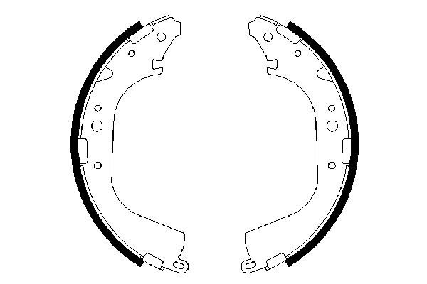 Brake Shoe Set (Rear axle)  Art. 0986487354