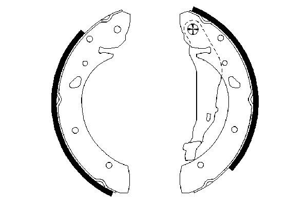 Brake Shoe Set (Rear axle)  Art. 0986487572