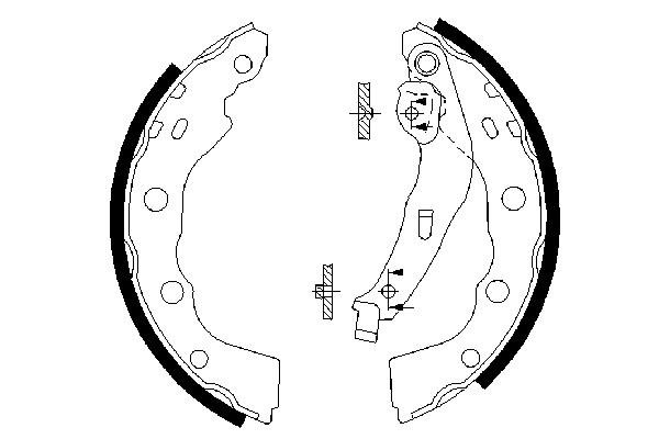 Brake Shoe Set (Rear axle)  Art. 0986487577