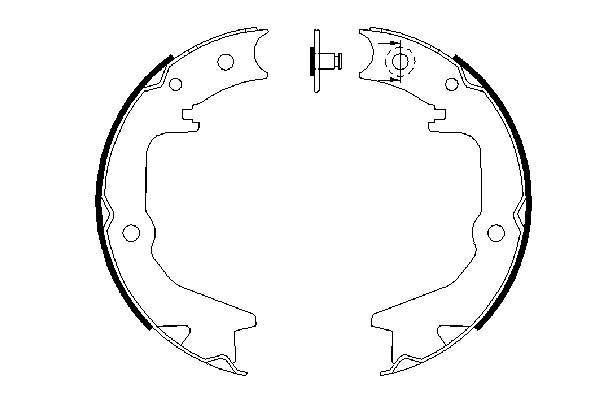 Brake Shoe Set, parking brake  Art. 0986487685