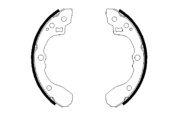 Brake Shoe Set (Rear axle)  Art. 0986487687