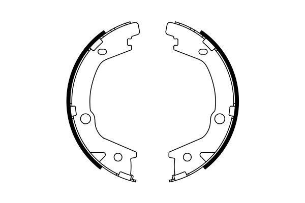 Brake Shoe Set, parking brake  Art. 0986487770