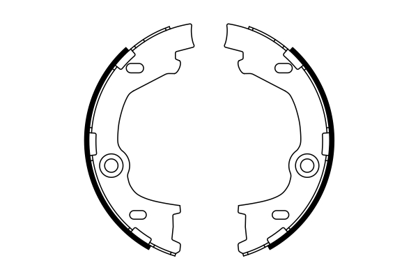 Brake Shoe Set, parking brake  Art. 0986487777