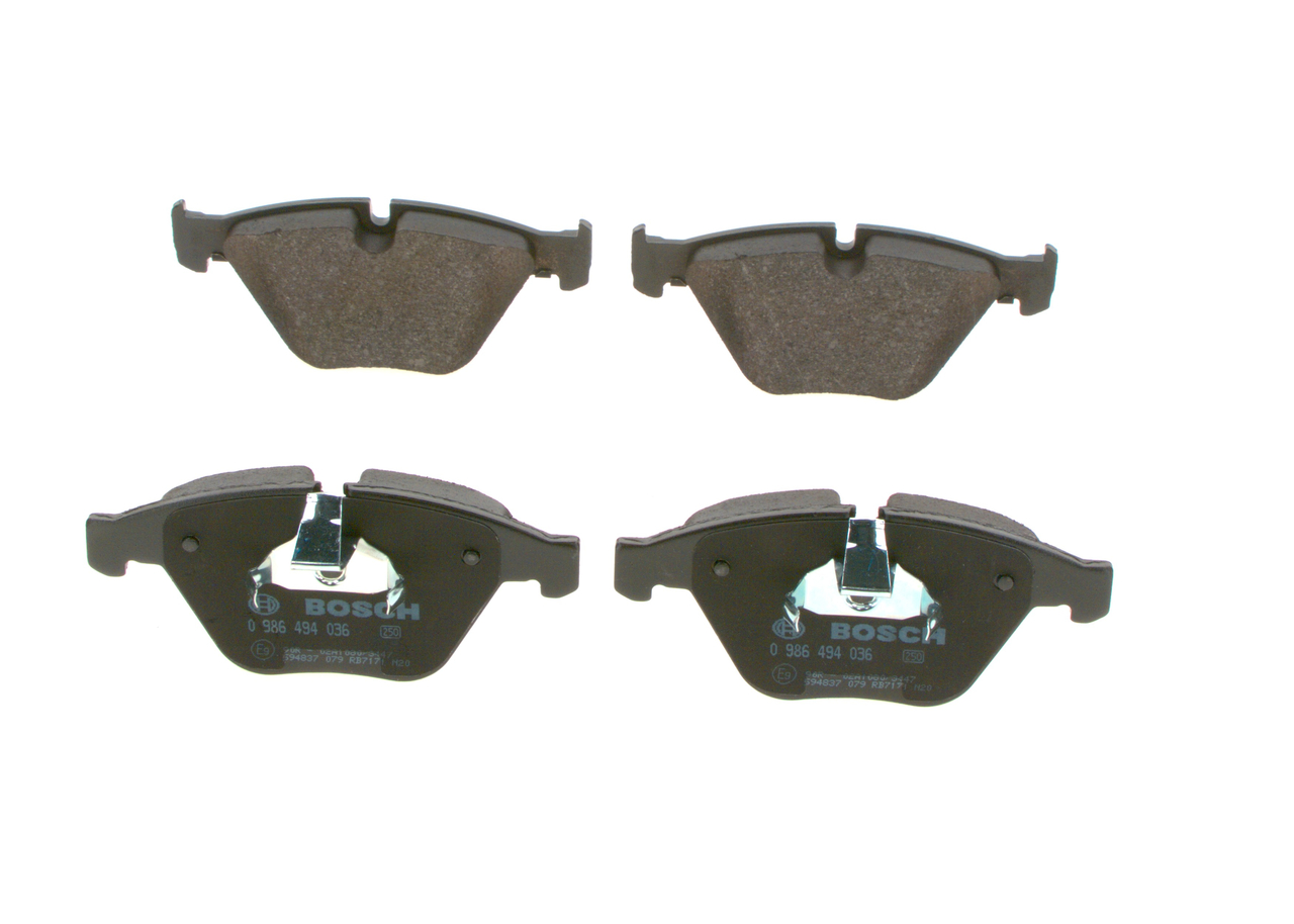 Brake pad, disc brake (Front axle)  Art. 0986494036