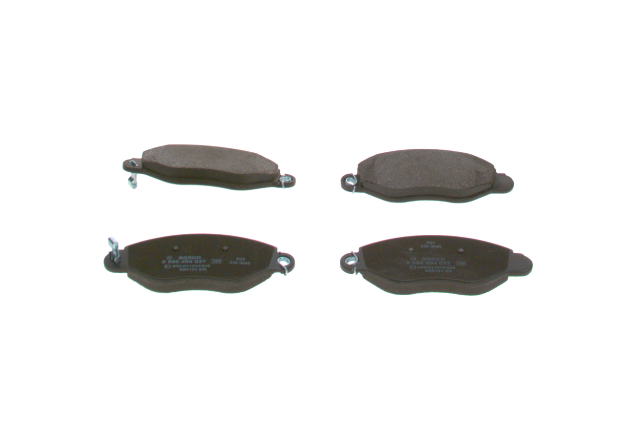 Brake Pad Set, disc brake (Front axle)  Art. 0986494037