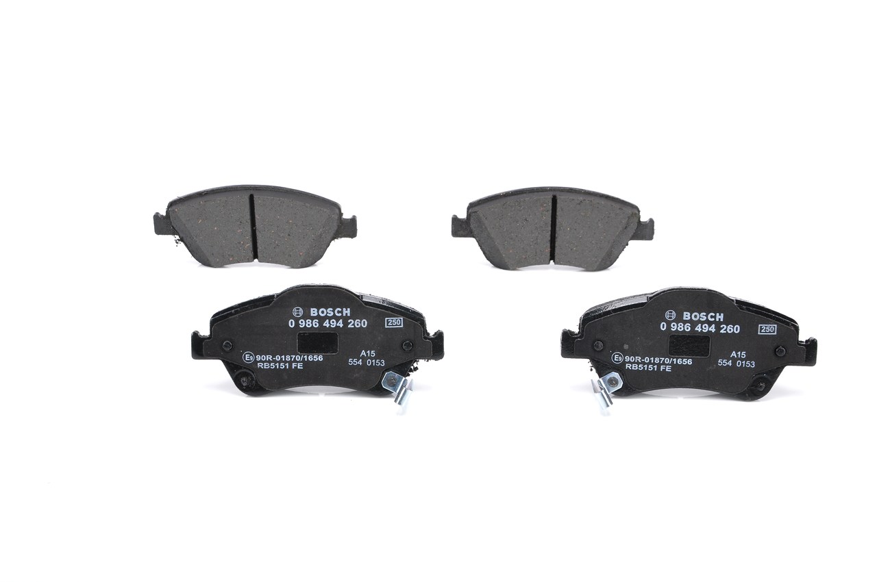 Brake Pad Set, disc brake (Front axle)  Art. 0986494260