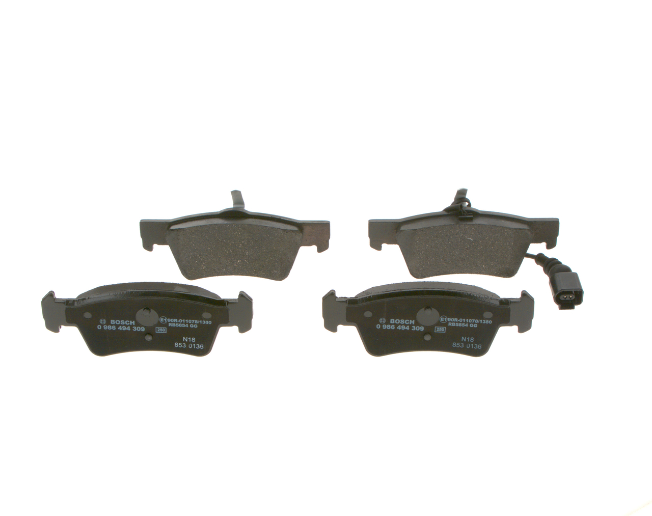 Brake Pad Set, disc brake (Rear axle)  Art. 0986494309