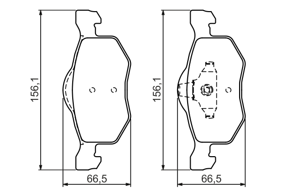 Brake Pad Set, disc brake (Front axle)  Art. 0986494361