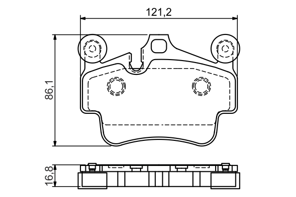 Brake Pad Set, disc brake (Front axle)  Art. 0986494567