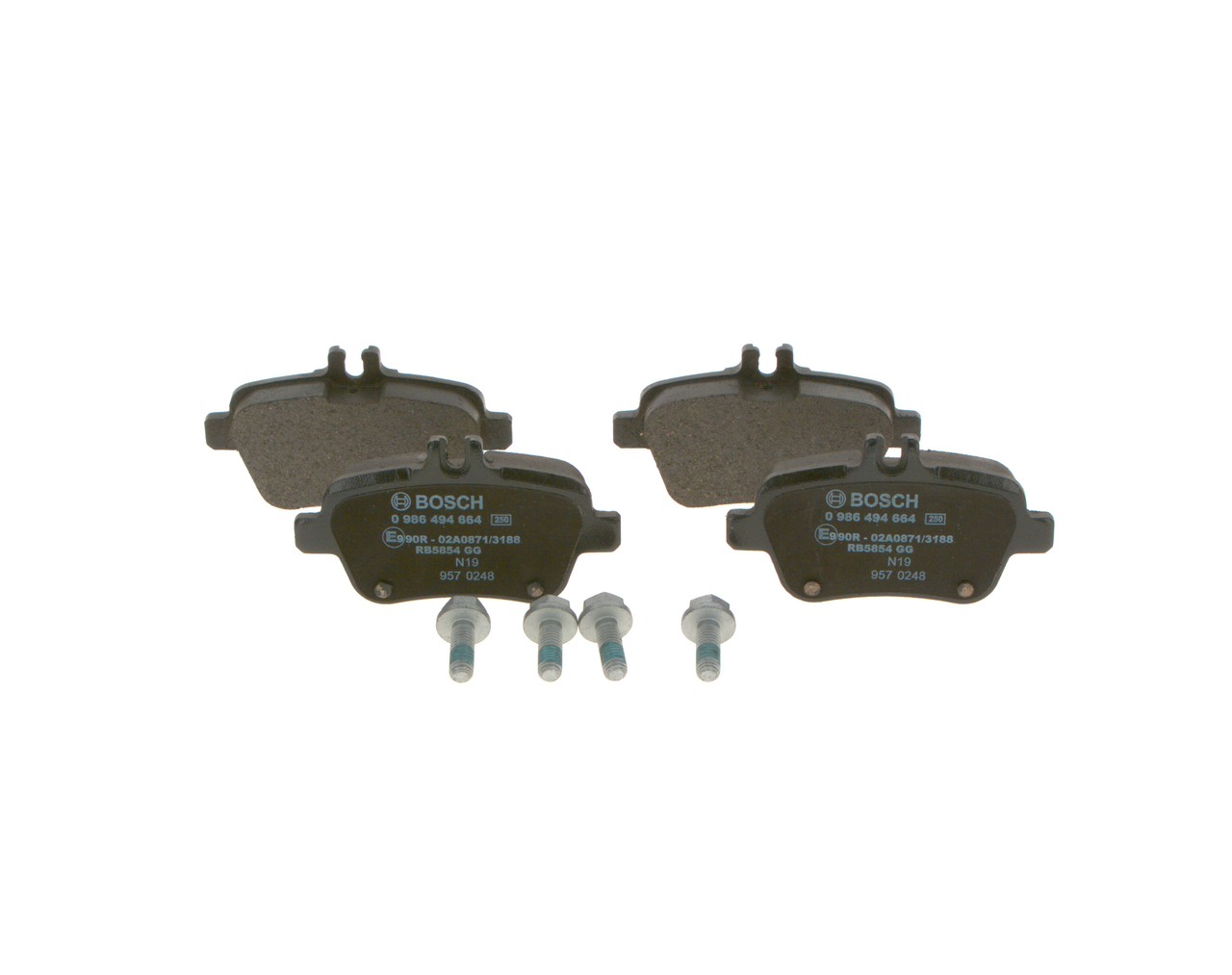 Brake Pad Set, disc brake (Rear axle)  Art. 0986494664