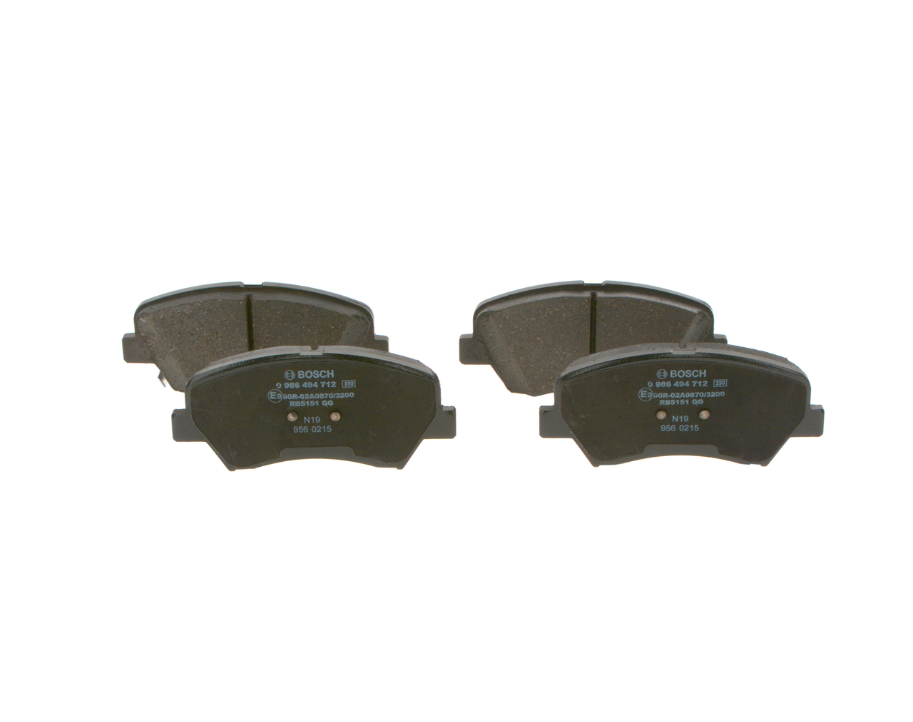 Brake Pad Set, disc brake (Front axle)  Art. 0986494712