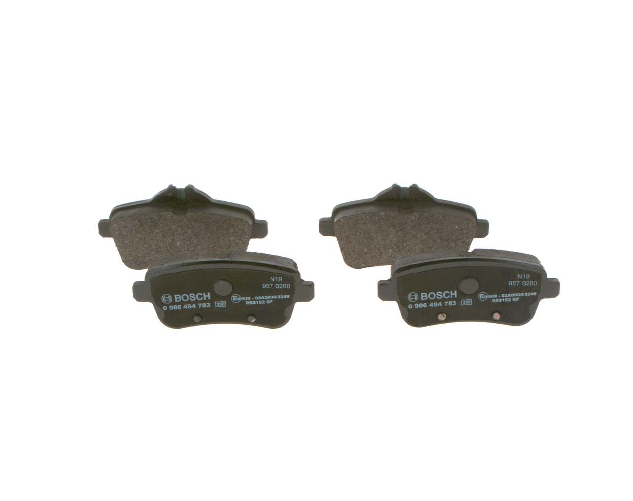 Brake Pad Set, disc brake (Rear axle)  Art. 0986494783