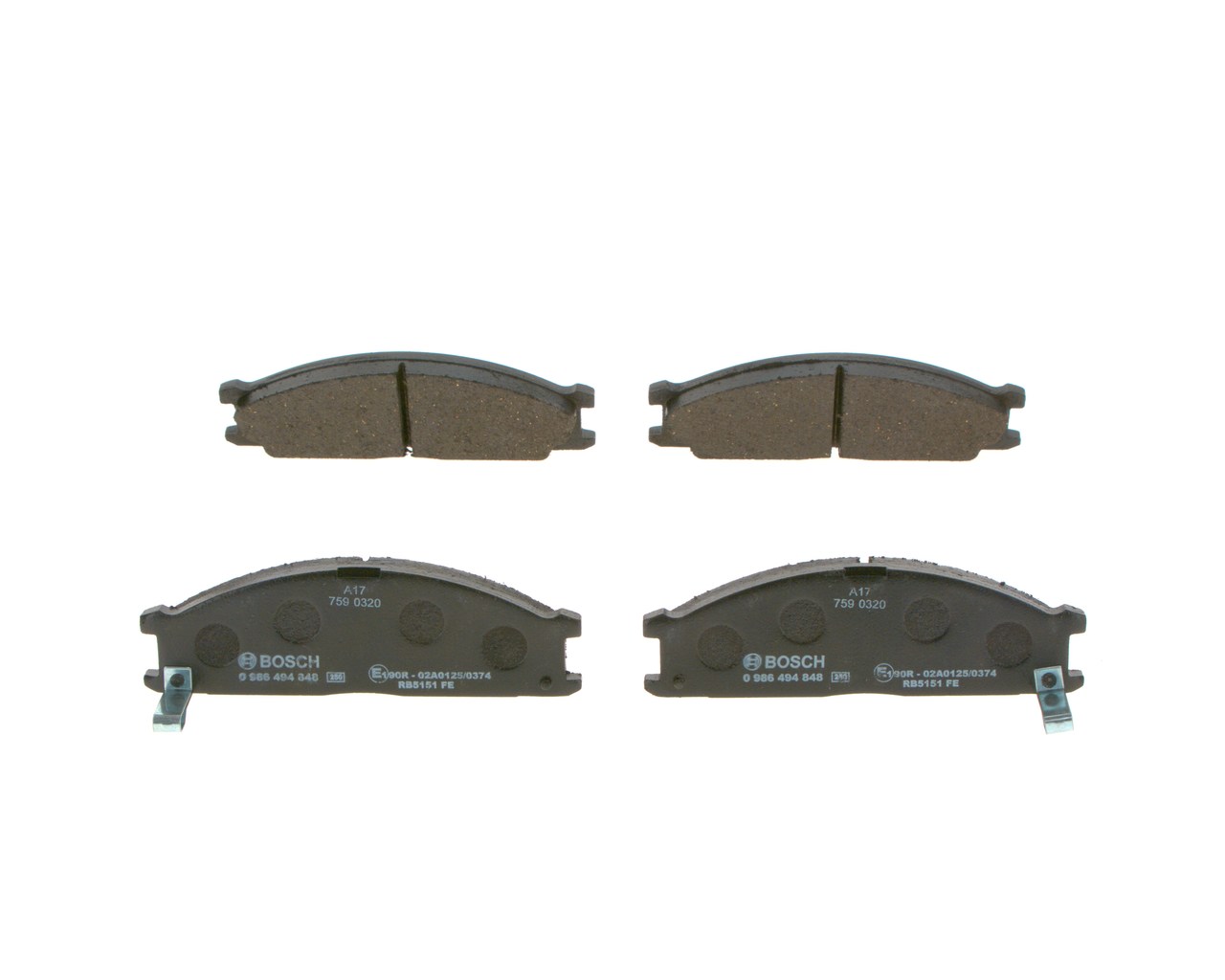 Brake Pad Set, disc brake (Front axle)  Art. 0986494848