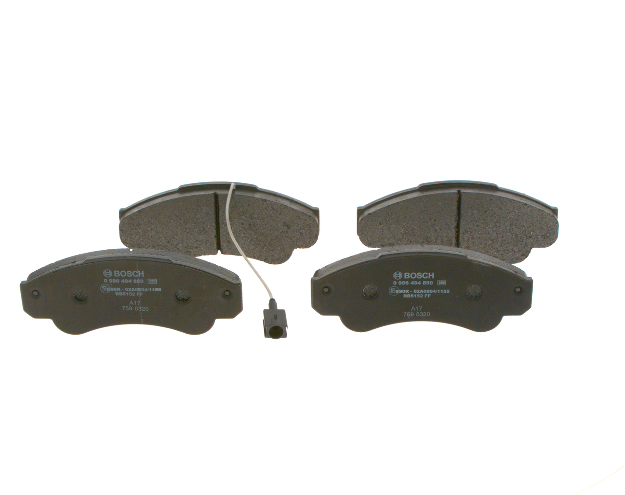 Brake Pad Set, disc brake (Front axle)  Art. 0986494850