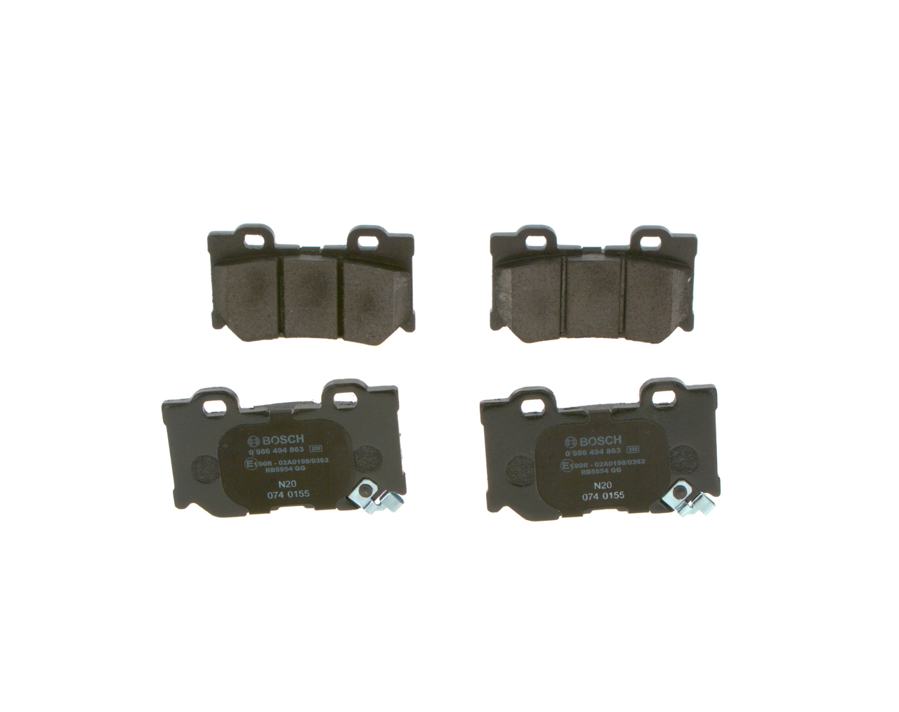 Brake Pad Set, disc brake (Rear axle)  Art. 0986494863