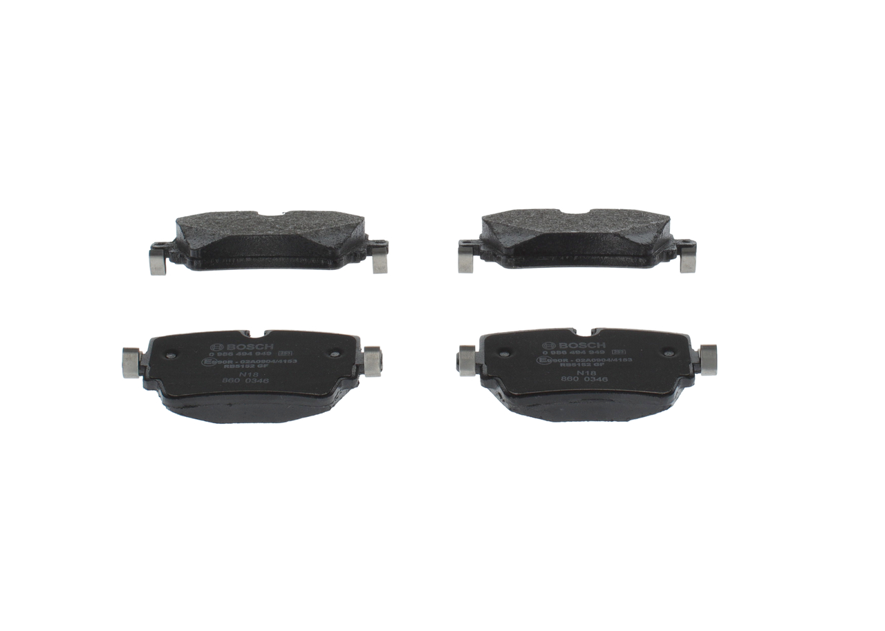 Brake Pad Set, disc brake (Rear axle)  Art. 0986494949