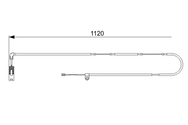 Warning Contact, brake pad wear (Rear axle, both sides)  Art. 1987473010