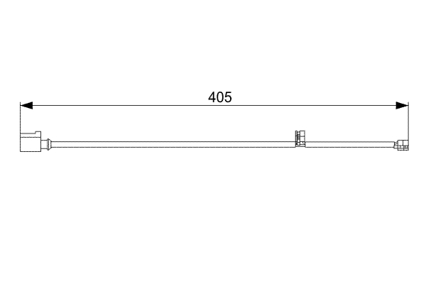 Warning Contact, brake pad wear (Front axle)  Art. 1987473025