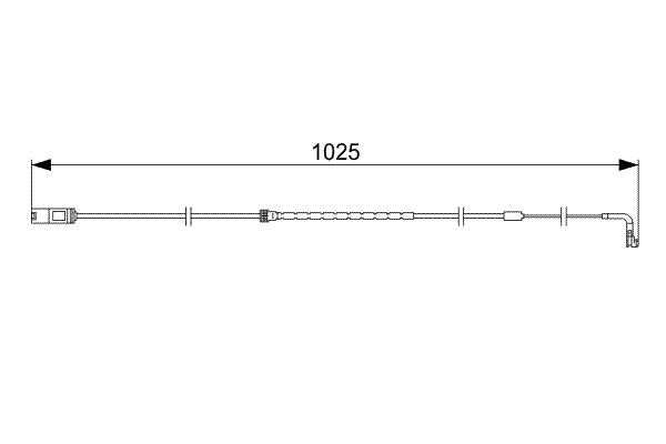 Warning Contact, brake pad wear (Rear axle)  Art. 1987473026