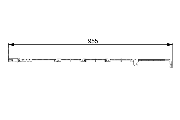 Warning Contact, brake pad wear (front axle both sides)  Art. 1987473028