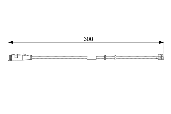 Warning Contact, brake pad wear (Front axle)  Art. 1987473033