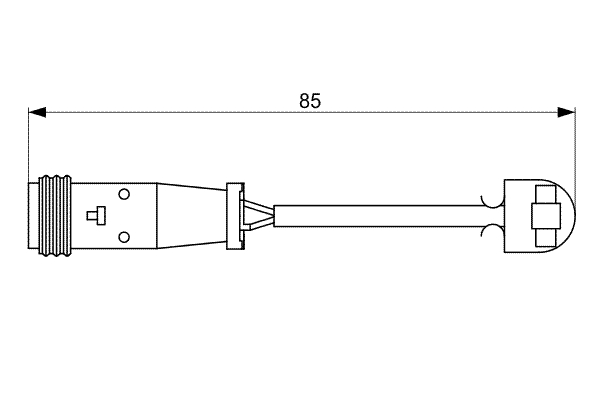 Warning Contact, brake pad wear (Rear axle, both sides)  Art. 1987473038