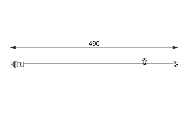 Warning Contact, brake pad wear (Rear axle, both sides)  Art. 1987474560