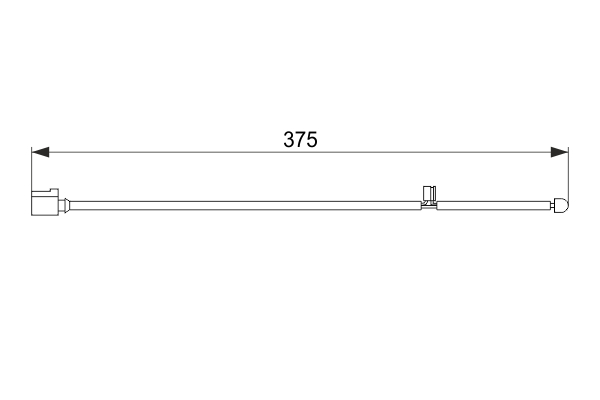 Warning Contact, brake pad wear (front axle both sides)  Art. 1987474562