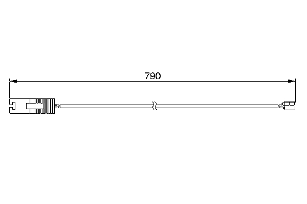 Warning Contact, brake pad wear (Rear axle)  Art. 1987474926