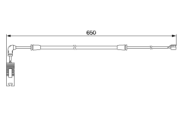 Warning Contact, brake pad wear (Front axle)  Art. 1987474960