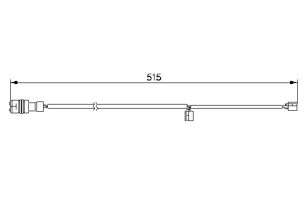 Warning Contact, brake pad wear (Rear axle)  Art. 1987474991