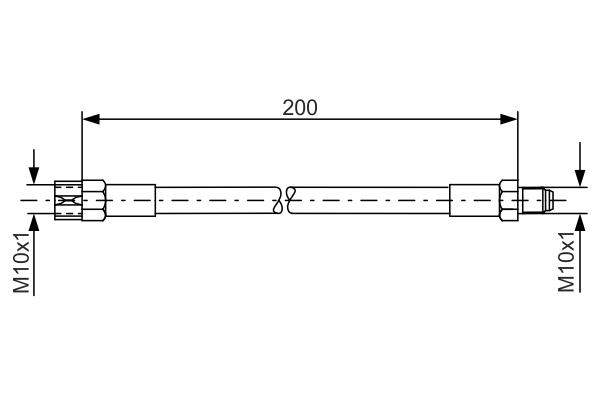 Brake Hose (Rear axle, left)  Art. 1987476002