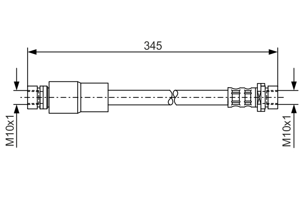 Brake Hose (Rear axle)  Art. 1987476058