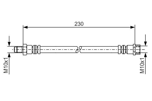 Brake Hose (Rear axle)  Art. 1987476083