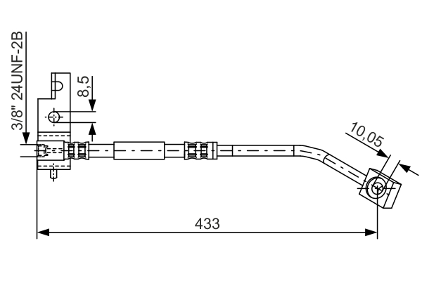 Brake Hose (Front axle, left)  Art. 1987476149