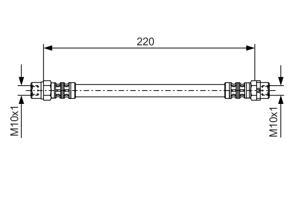 Brake Hose (Rear axle, Inner)  Art. 1987476175