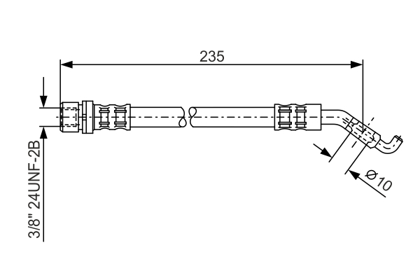 Brake Hose (Rear axle)  Art. 1987476207