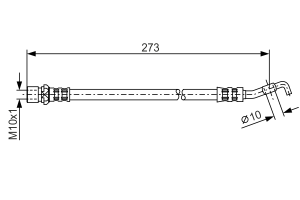 Brake Hose (Rear axle)  Art. 1987476212